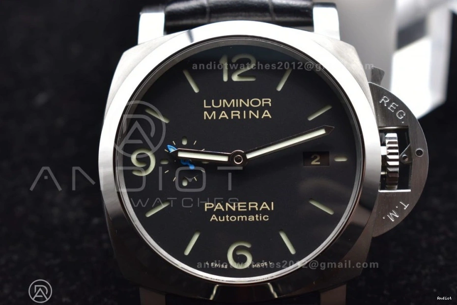 on Black Black Dial  Best Leather Strap VSF P.9010 PAM1312 1:1 Edition 0505